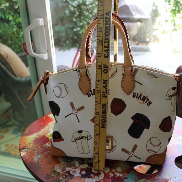 Dooney & Bourke  Giants Satchel w/Wallet & Bag Charm - Picture 1 of 6